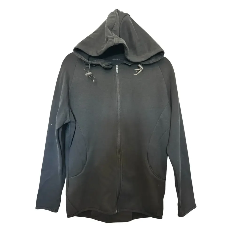 Gymshark Black Zip Up Hoodie Jacket Women’s Large Athletic Fit
